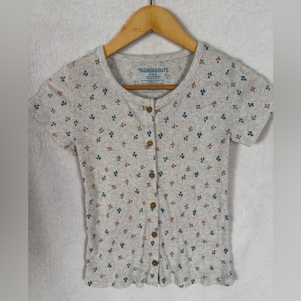 Thereabouts Kids Floral Button-Up Shirt - Multicolor